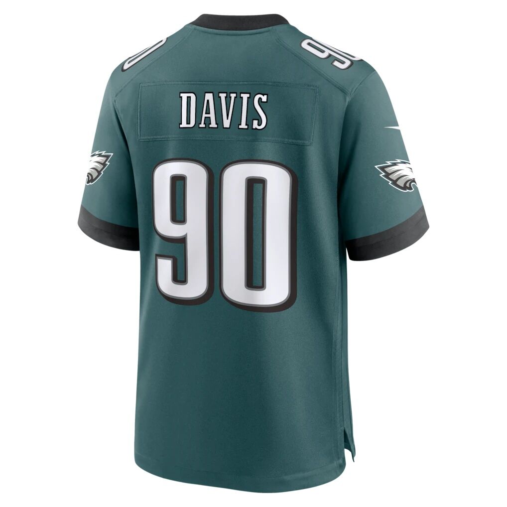 Jordan Davis Philadelphia Eagles Nike Team Game Jersey -  Midnight Green