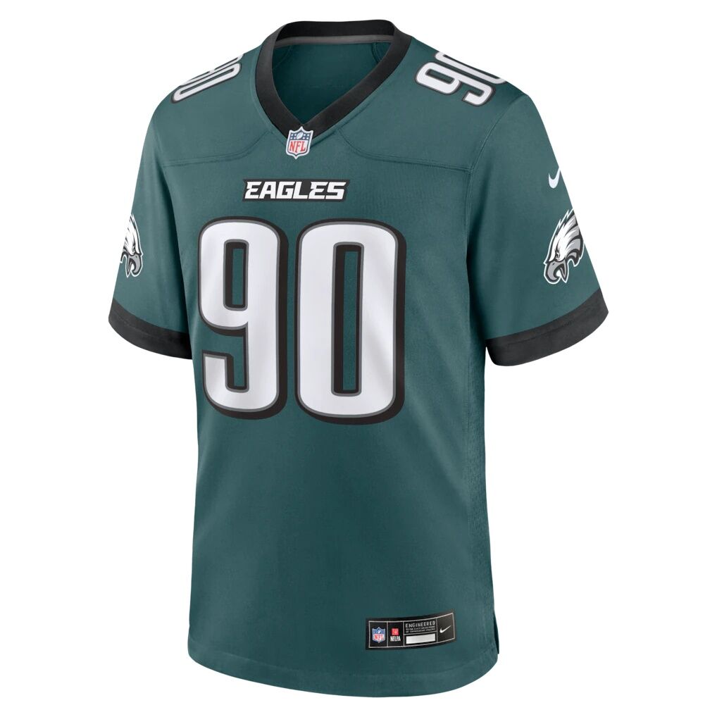 Jordan Davis Philadelphia Eagles Nike Team Game Jersey -  Midnight Green