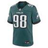 Jalen Carter Philadelphia Eagles Nike Team Game Jersey - - Side View