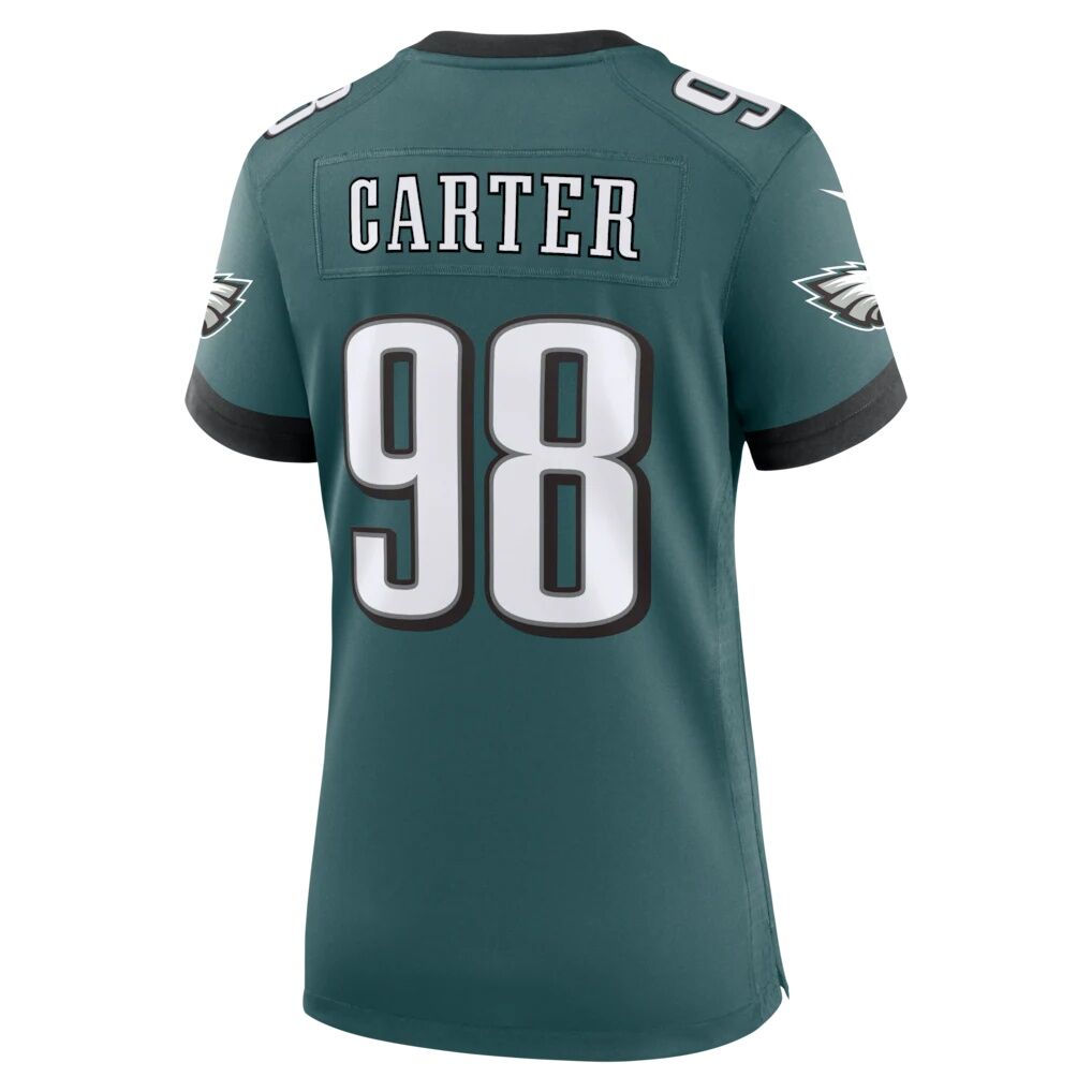 Jalen Carter Philadelphia Eagles Nike Women's Team Game Jersey -  Midnight Green
