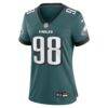 Jalen Carter Philadelphia Eagles Nike Women's Team Game Jersey - - Side View