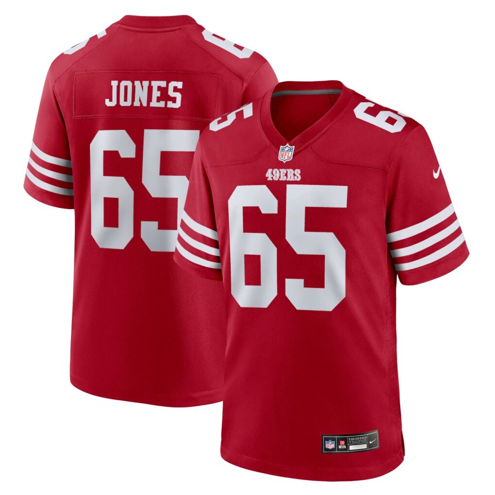 Robert Jones San Francisco 49ers Nike Team Game Jersey -  Scarlet