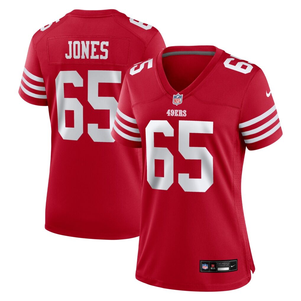 Robert Jones San Francisco 49ers Nike Women's Team Game Jersey -  Scarlet