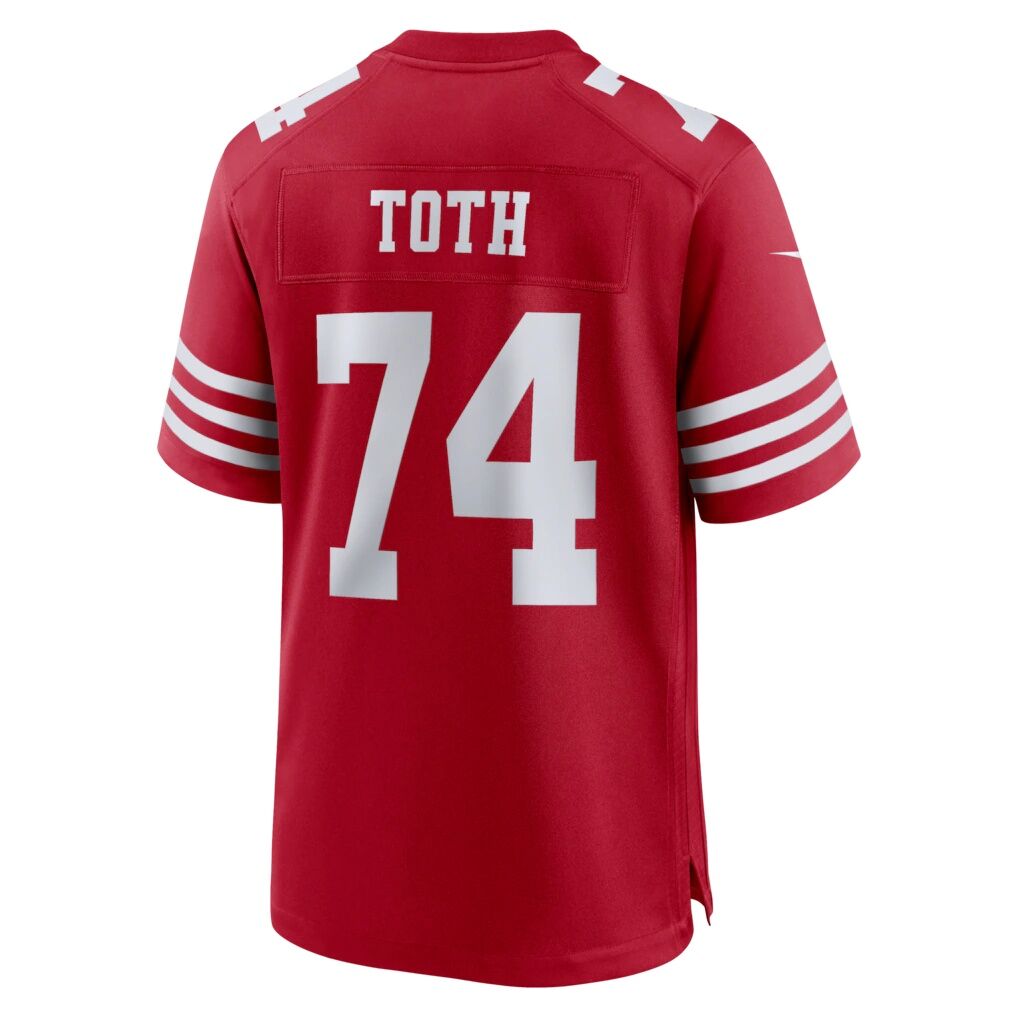 Brett Toth San Francisco 49ers Nike Team Game Jersey -  Scarlet