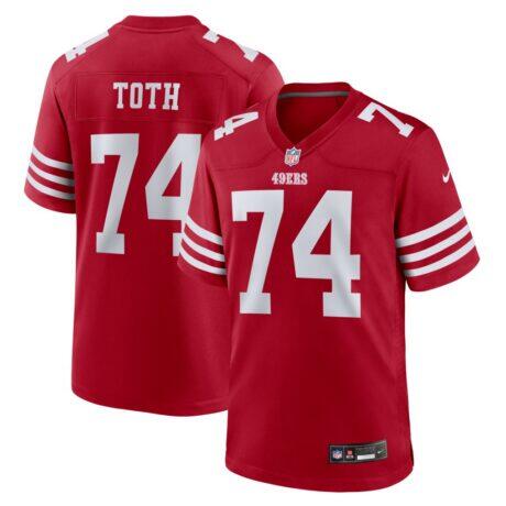Brett Toth San Francisco 49ers Nike Team Game Jersey - - Front View