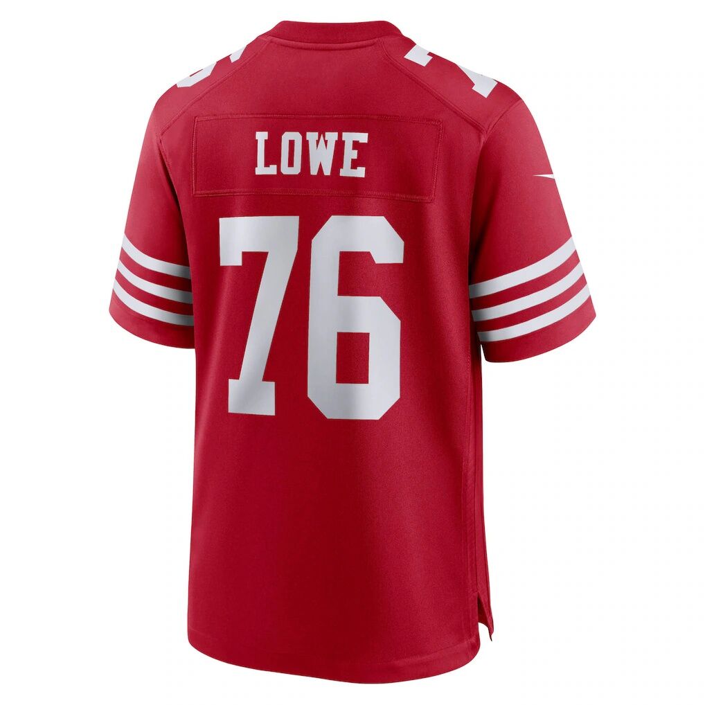 Vederian Lowe San Francisco 49ers Nike Team Game Jersey -  Scarlet
