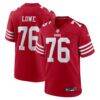 Vederian Lowe San Francisco 49ers Nike Team Game Jersey - - Front View