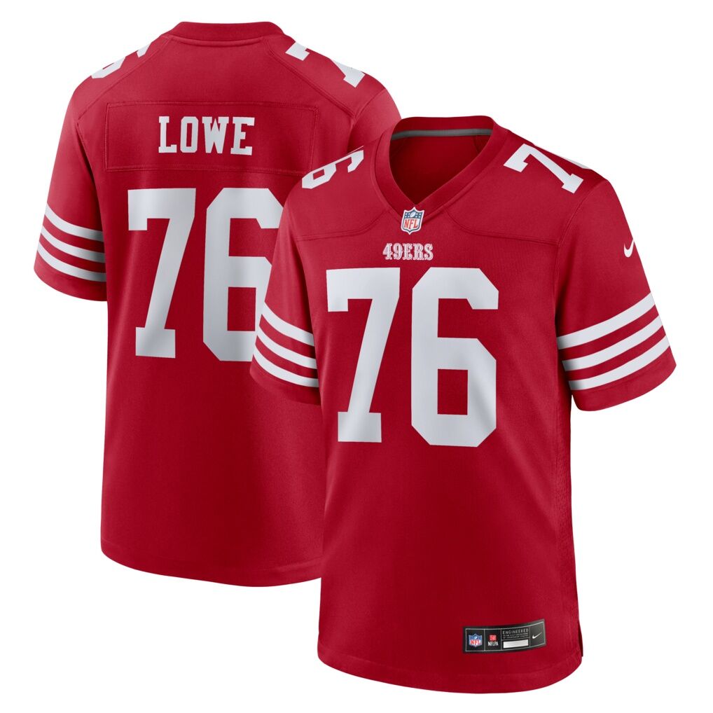 Vederian Lowe San Francisco 49ers Nike Team Game Jersey -  Scarlet