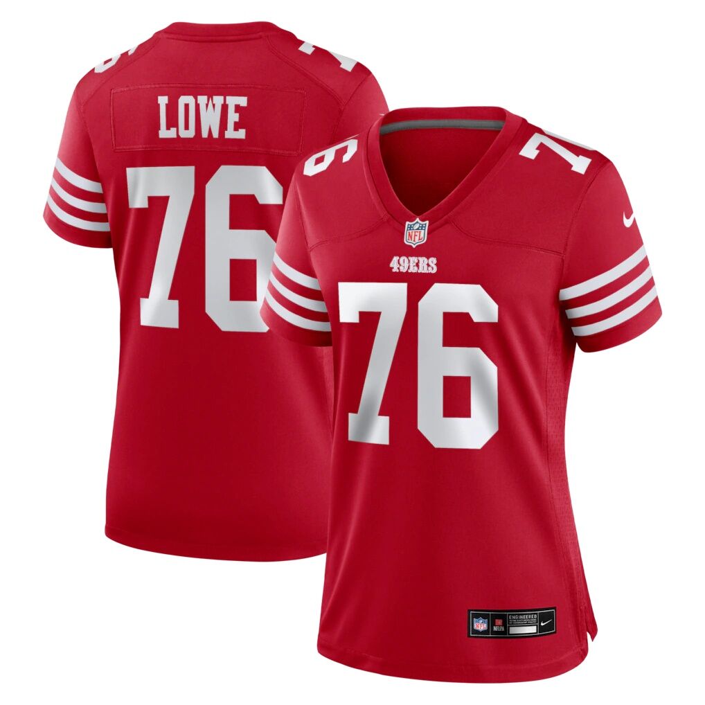 Vederian Lowe San Francisco 49ers Nike Women's Team Game Jersey -  Scarlet