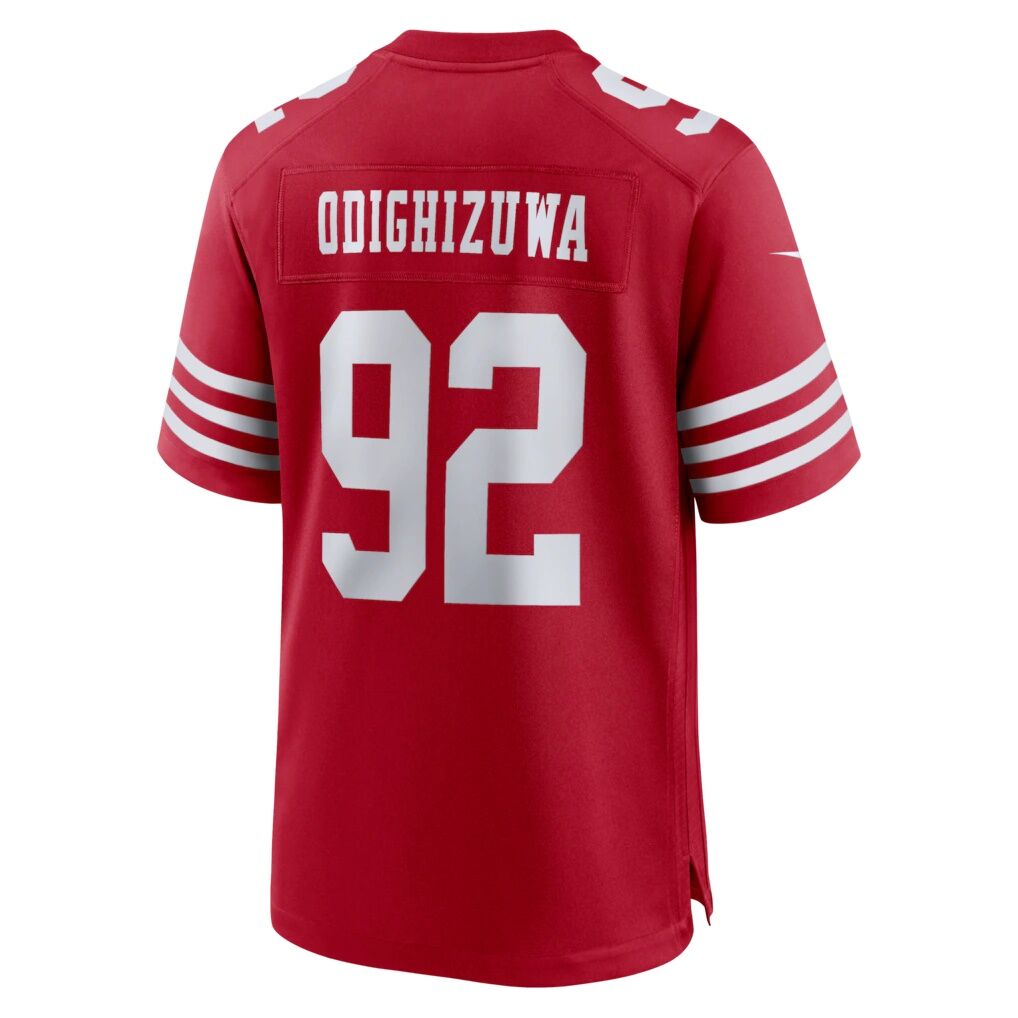 Osa Odighizuwa San Francisco 49ers Nike Team Game Jersey -  Scarlet