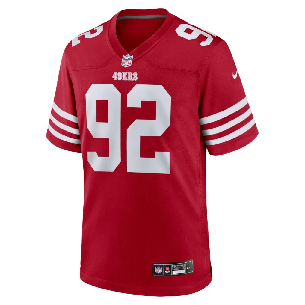 Osa Odighizuwa San Francisco 49ers Nike Team Game Jersey -  Scarlet
