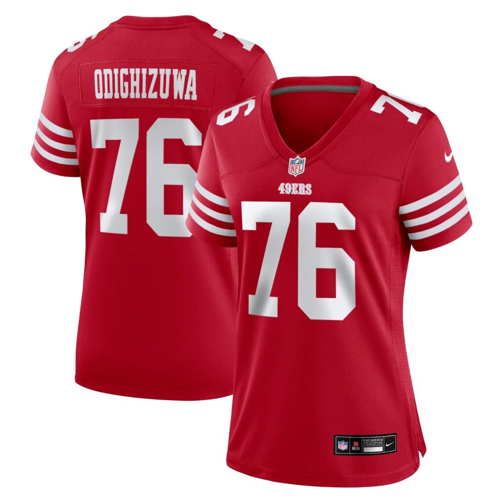 Osa Odighizuwa San Francisco 49ers Nike Women's Team Game Jersey -  Scarlet