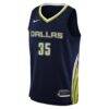 Azzi Fudd Dallas Wings Nike Youth Explorer Edition Jersey - Navy - Side View