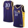 Kelsey Plum Los Angeles Sparks Nike Youth Explorer Edition Jersey - Purple - Front View