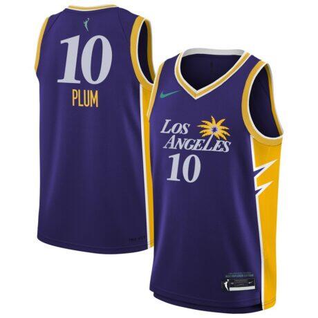 Kelsey Plum Los Angeles Sparks Nike Youth Explorer Edition Jersey - Purple - Front View