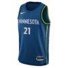 Kayla McBride Minnesota Lynx Nike Youth Explorer Edition Jersey - Blue - Side View