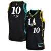 Kelsey Plum Los Angeles Sparks Nike Youth Victory Jersey - Black - Front View