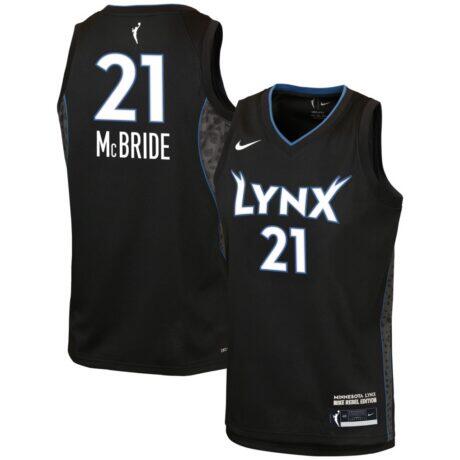 Kayla McBride Minnesota Lynx Nike Youth Victory Jersey - Black - Front View