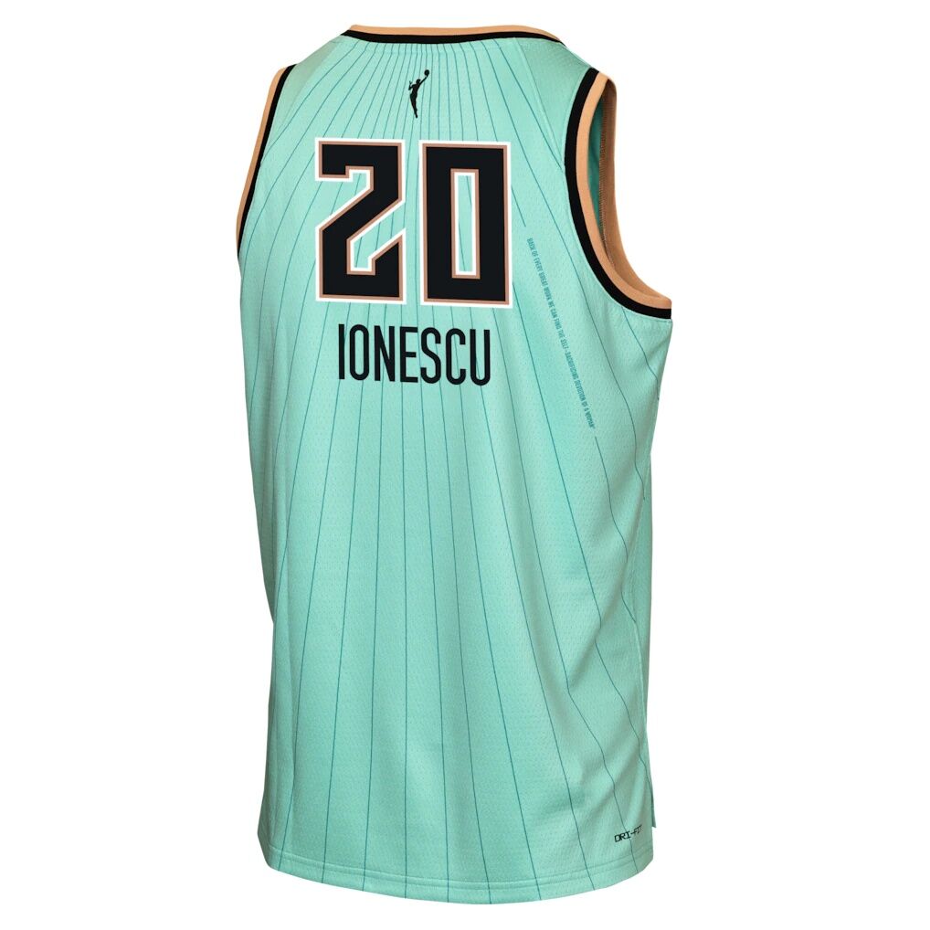Sabrina Ionescu New York Liberty Nike Youth Victory Jersey - Rebel Edition - Mint