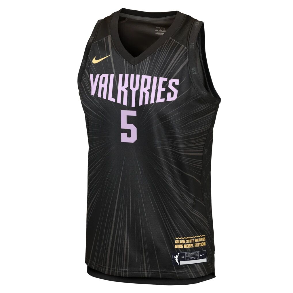 Kayla Thornton Golden State Valkyries Nike Youth Victory Jersey - Rebel Edition - Anthracite