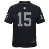Fernando Mendoza Las Vegas Raiders Nike Youth Team Game Jersey - Black - Side View