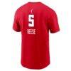 Angel Reese Atlanta Dream Nike Men's Explorer Edition Name & Number T-Shirt - Red - Detail View