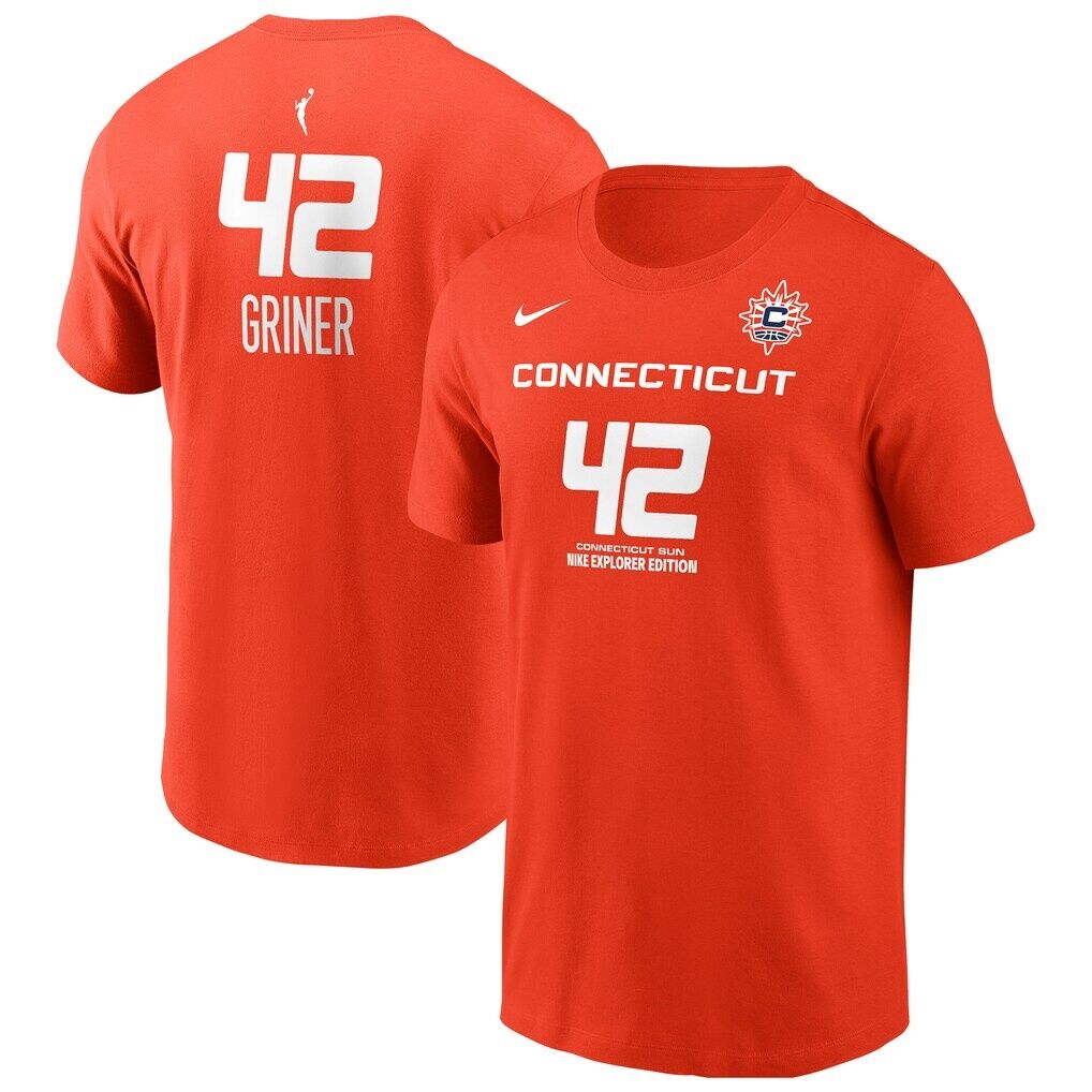 Brittney Griner Connecticut Sun Nike Explorer Edition Name & Number T-Shirt
