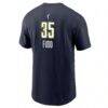 Azzi Fudd Dallas Wings Nike Men's Explorer Edition Name & Number T-Shirt - Navy - Detail View