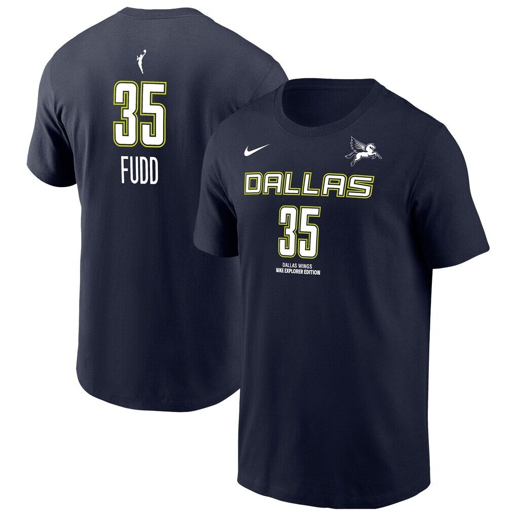 Azzi Fudd Dallas Wings Nike Men's Explorer Edition Name & Number T-Shirt