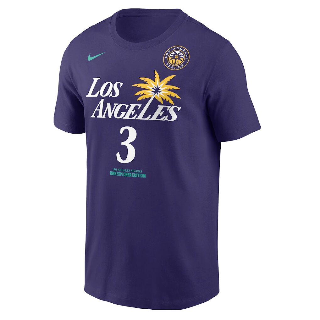 Nneka Ogwumike Los Angeles Sparks Nike Men's Explorer Edition Name & Number T-Shirt