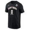 Satou Sabally New York Liberty Nike Men's Explorer Edition Name & Number T-Shirt - Black - Side View