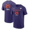 Alyssa Thomas Phoenix Mercury Nike Men's Explorer Edition Name & Number T-Shirt - Purple - Front View