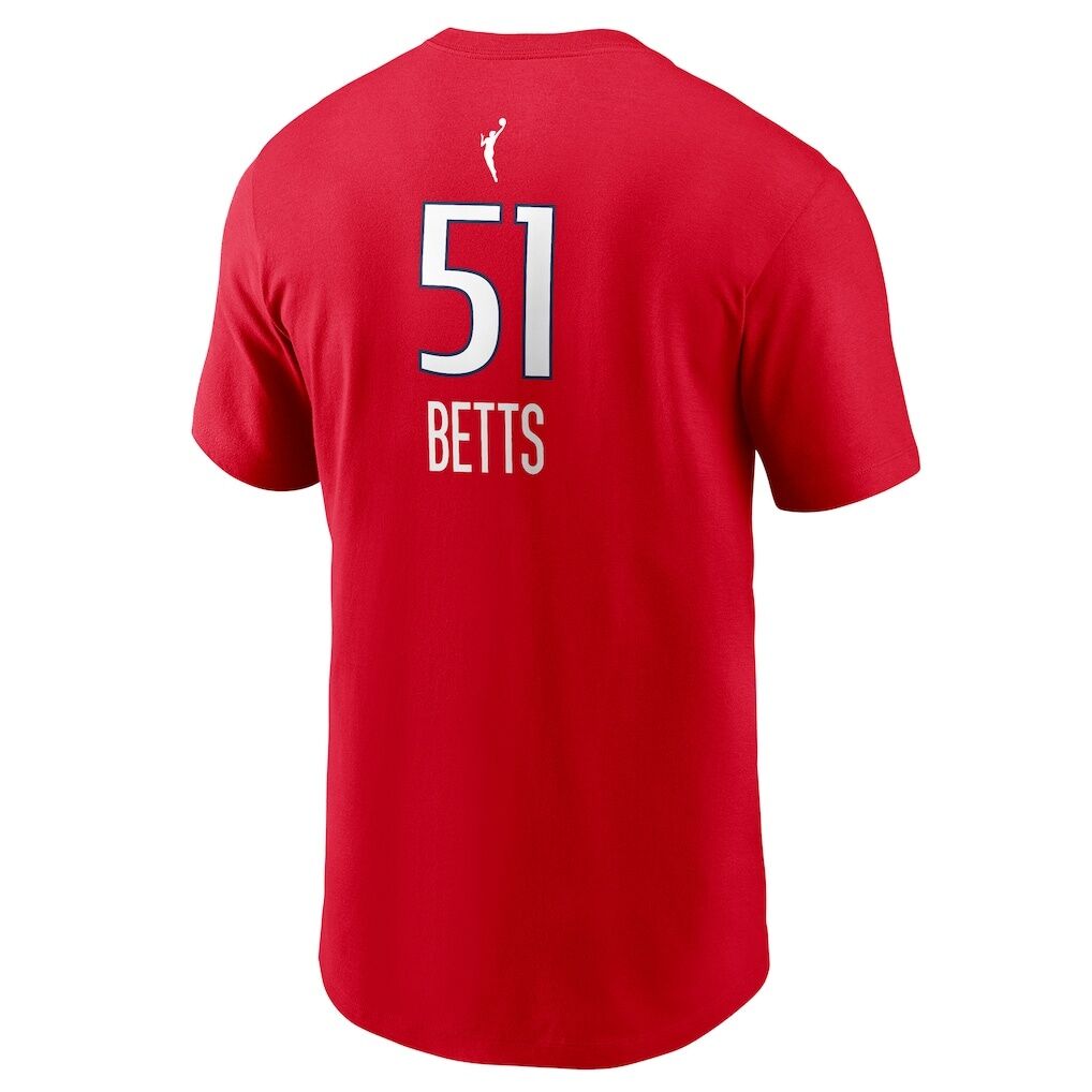 Lauren Betts Washington Mystics Nike Men's Explorer Edition Name & Number T-Shirt