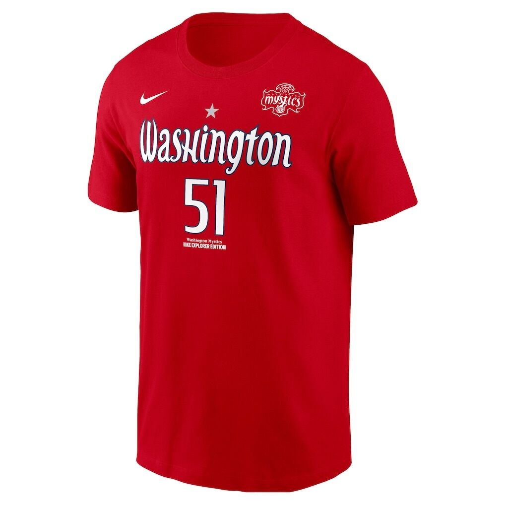 Lauren Betts Washington Mystics Nike Men's Explorer Edition Name & Number T-Shirt