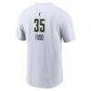 Azzi Fudd Dallas Wings Nike Name & Number Heroine Edition T-Shirt - White - Detail View