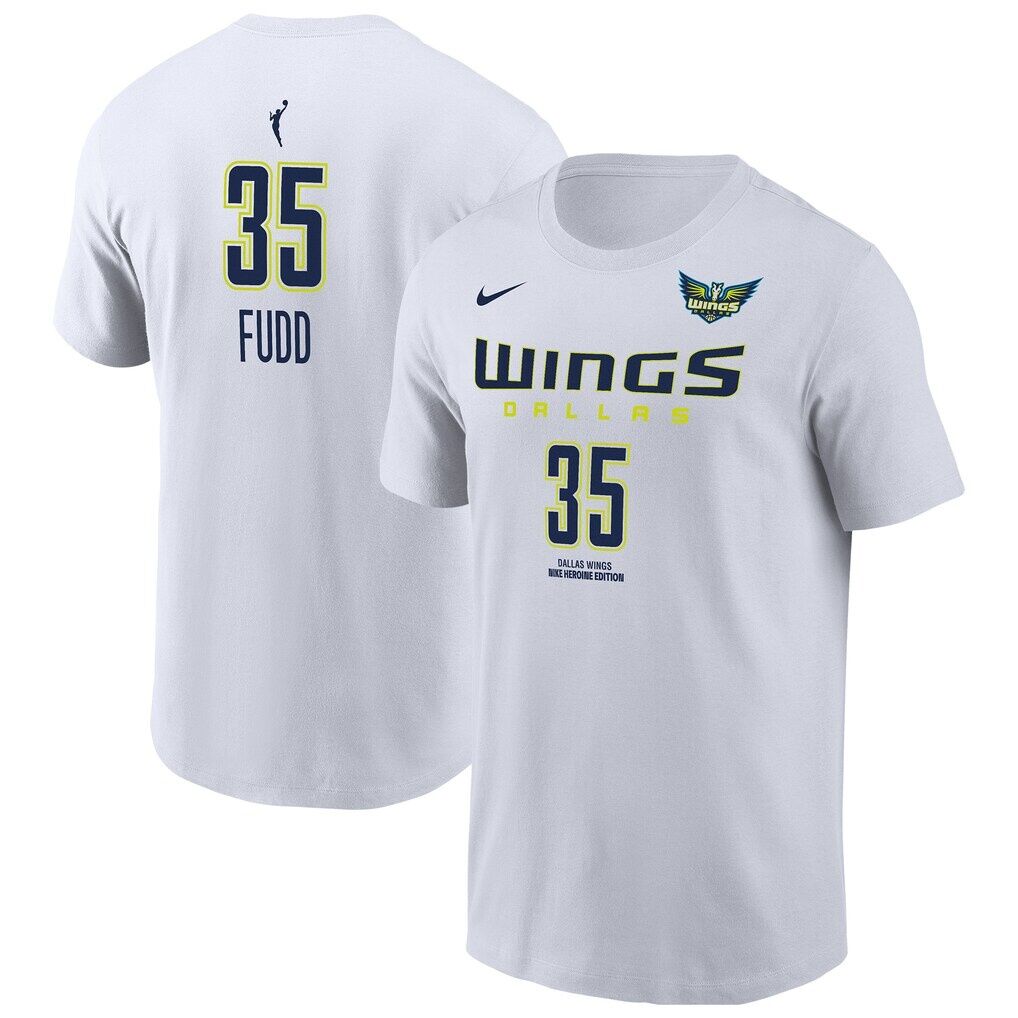 Azzi Fudd Dallas Wings Nike Name & Number Heroine Edition T-Shirt