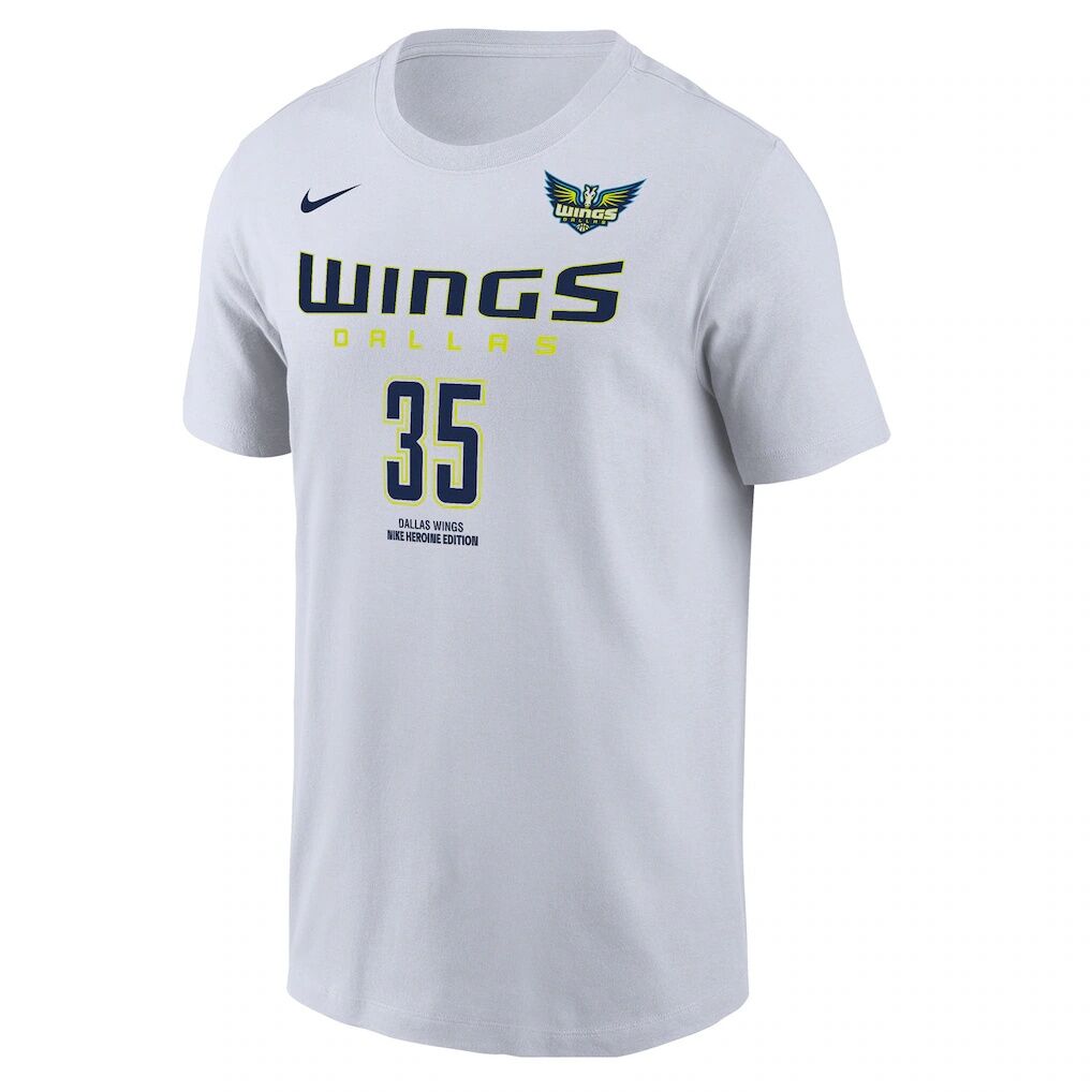 Azzi Fudd Dallas Wings Nike Name & Number Heroine Edition T-Shirt