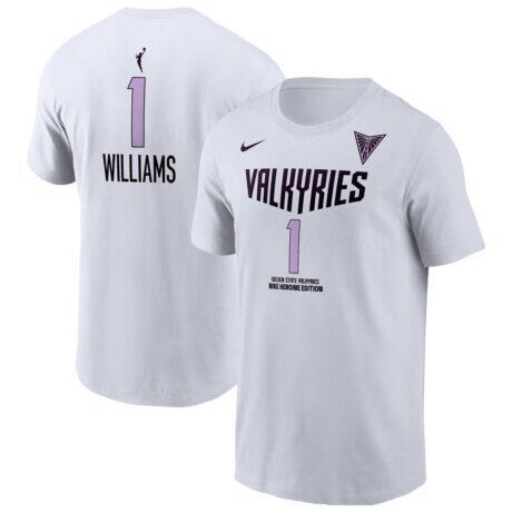 Gabby Williams Golden State Valkyries Nike Name & Number Heroine Edition T-Shirt - White - Front View