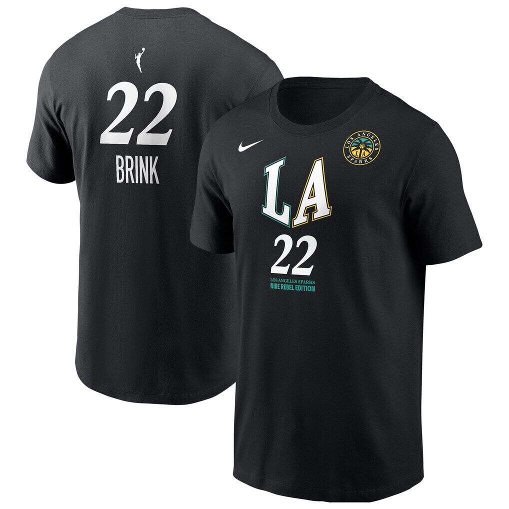 Cameron Brink Los Angeles Sparks Nike Name & Number Rebel Edition T-Shirt
