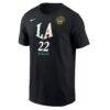 Cameron Brink Los Angeles Sparks Nike Name & Number Rebel Edition T-Shirt - Black - Side View