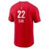 Caitlin Clark Indiana Fever Nike Name & Number Rebel Edition T-Shirt - Red - Detail View