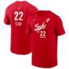 Caitlin Clark Indiana Fever Nike Name & Number Rebel Edition T-Shirt - Red - Front View
