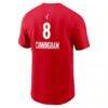 Sophie Cunningham Indiana Fever Nike Name & Number Rebel Edition T-Shirt - Red - Detail View