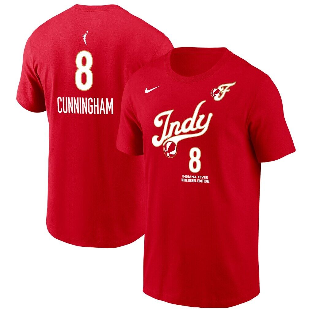 Sophie Cunningham Indiana Fever Nike Name & Number Rebel Edition T-Shirt