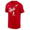 Sophie Cunningham Indiana Fever Nike Name & Number Rebel Edition T-Shirt - Red - Side View