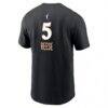Angel Reese Atlanta Dream Nike Name & Number Rebel Edition T-Shirt - Black - Detail View