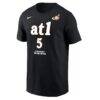 Angel Reese Atlanta Dream Nike Name & Number Rebel Edition T-Shirt - Black - Side View