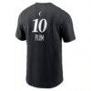 Kelsey Plum Los Angeles Sparks Nike Name & Number Rebel Edition T-Shirt - Black - Detail View