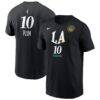 Kelsey Plum Los Angeles Sparks Nike Name & Number Rebel Edition T-Shirt - Black - Front View