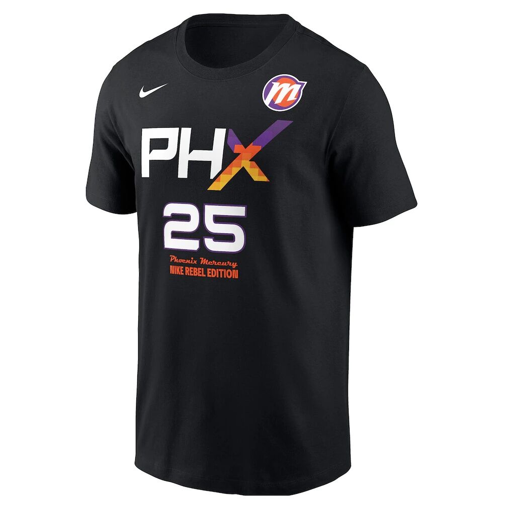 Alyssa Thomas Phoenix Mercury Nike Name & Number Rebel Edition T-Shirt